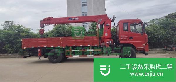 湖北出售二手東風(fēng)吊車(chē) 上裝程力8噸4節(jié)直臂吊機(jī)