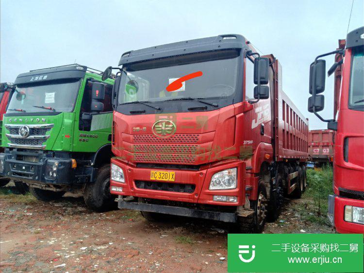 江西出售二手青島解放375馬力自卸車
