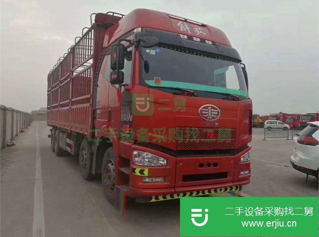 江西出售二手一汽解放J6P倉柵貨車