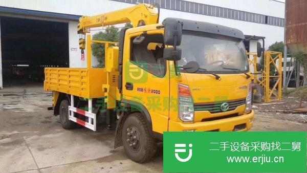 貴州出售二手藍牌重汽豪曼5噸4節臂隨車吊