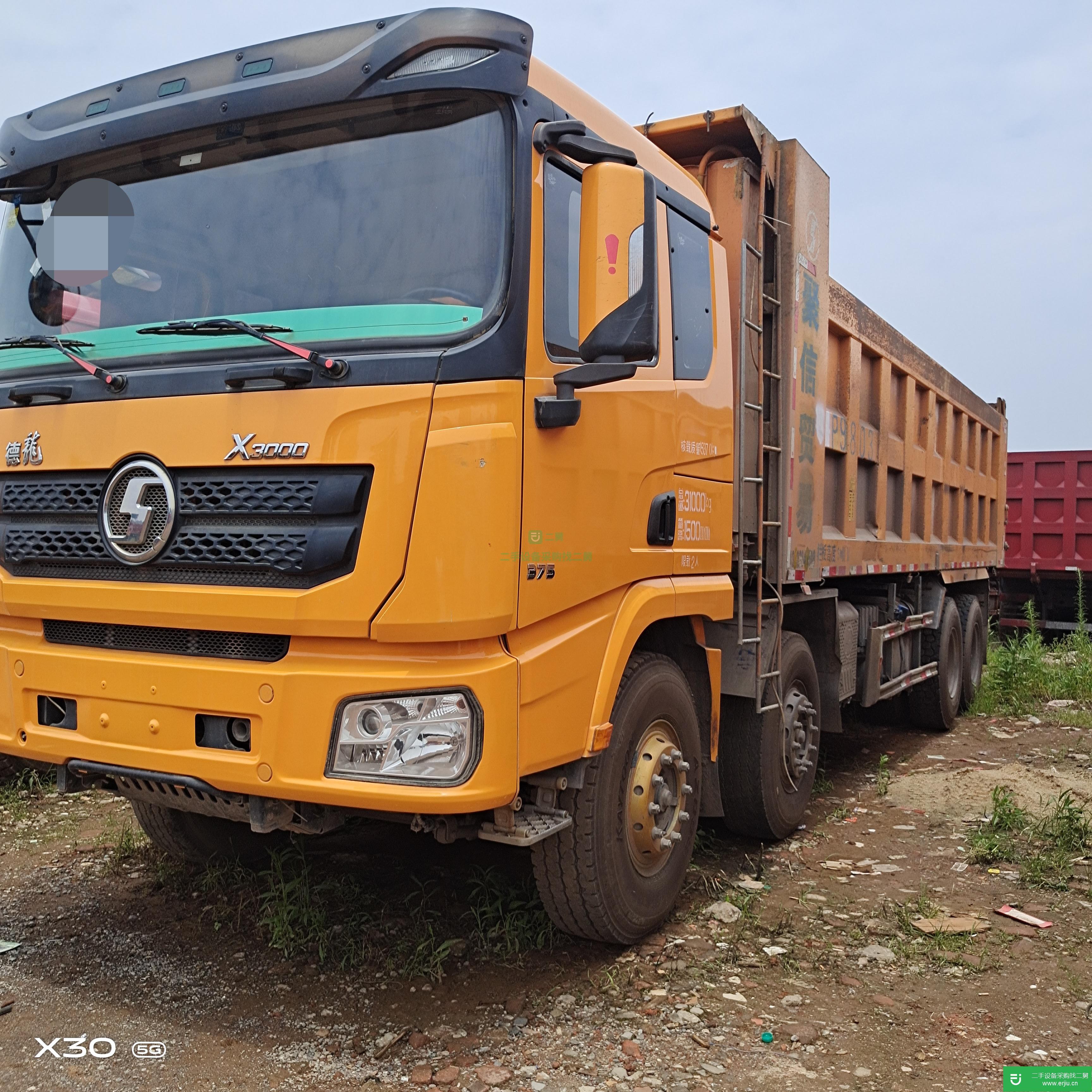 江西出售二手陜汽重卡375馬力自卸車