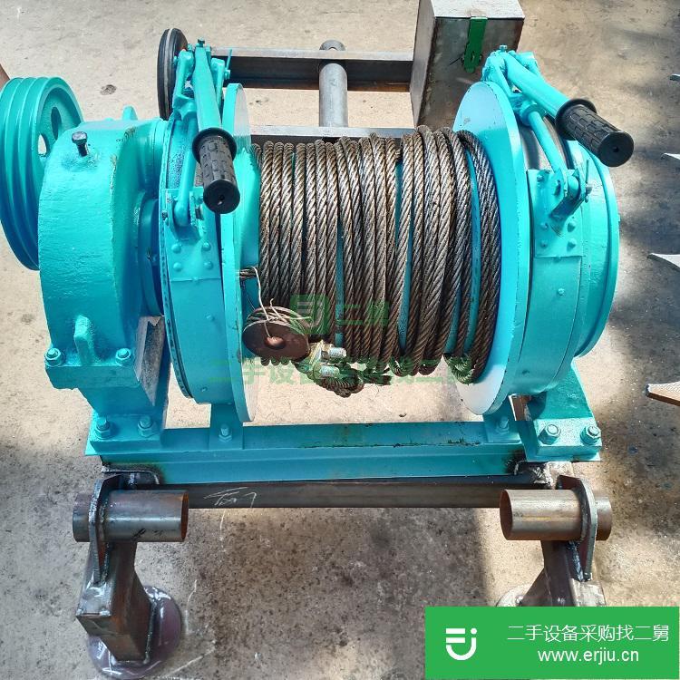 河北出售二手3噸配柴油機拖木材卷揚機