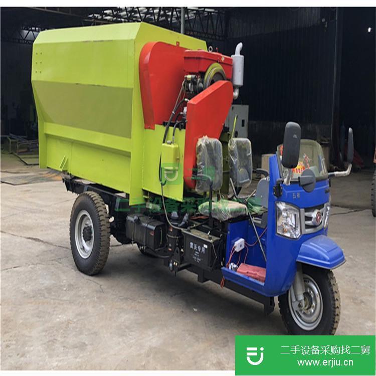山東出售二手飼草攪拌撒料車