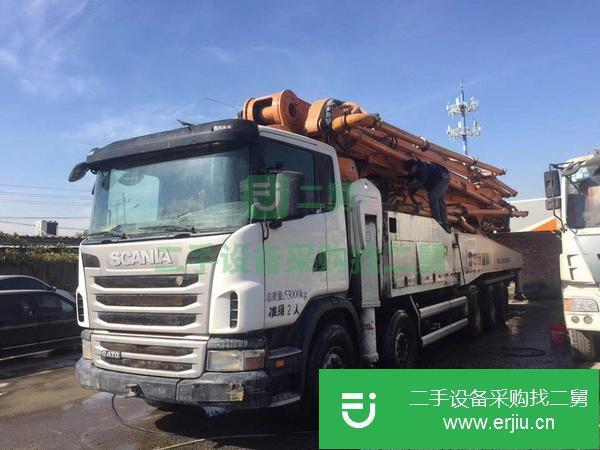 北京出售二手中聯63米泵車工作30萬方