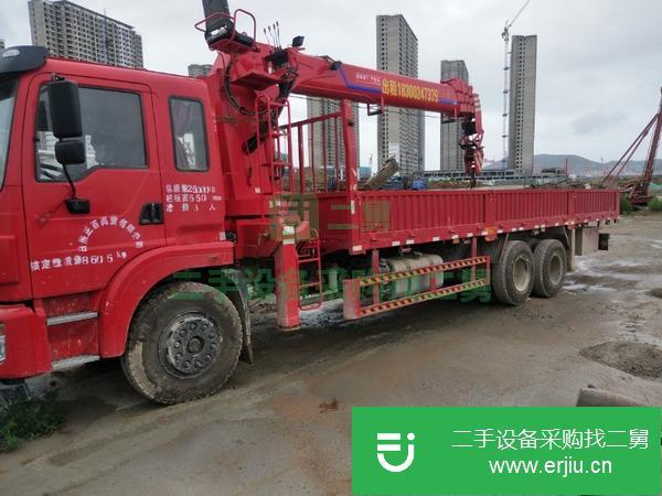 山東出售二手東風大12噸隨車吊五節臂