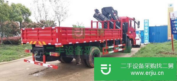 湖北出售二手東風折疊臂八噸隨車吊