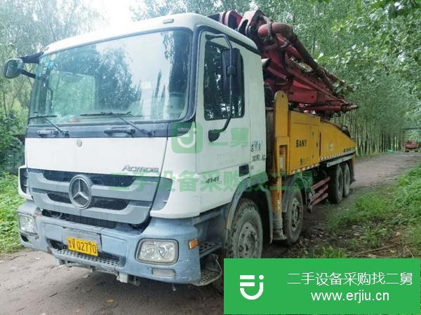 山東出售二手12年三一48米泵車