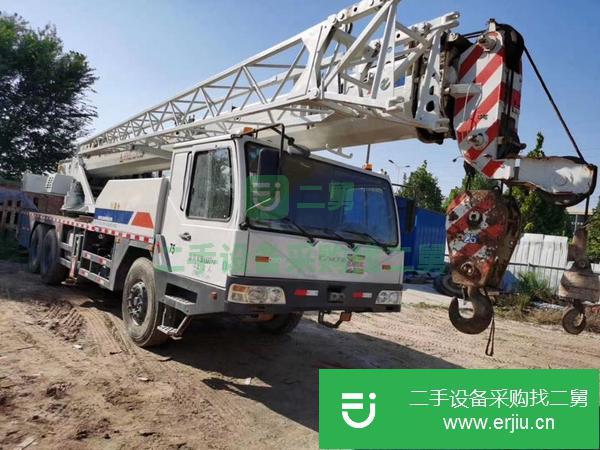 山東出售二手13年中聯藍色關愛25vf汽車吊