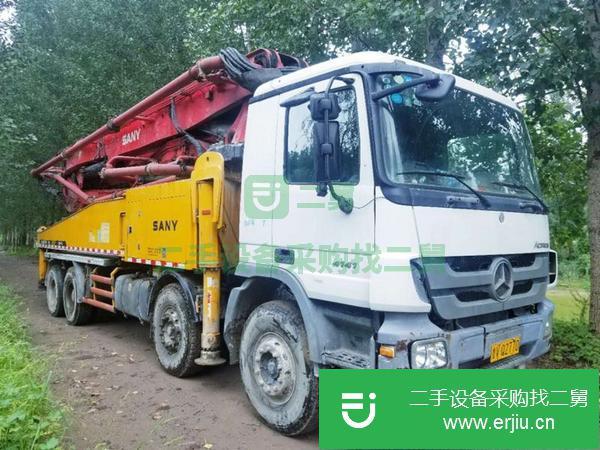 山東出售二手12年三一48米泵車