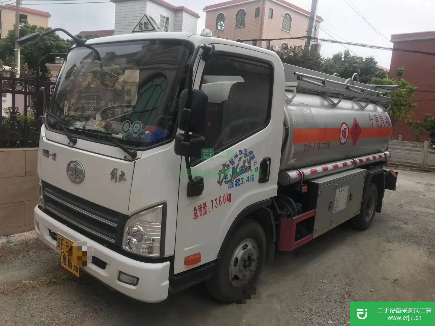 湖北出售二手5噸解放油罐車