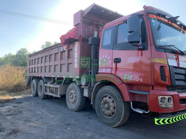 出售17年3月國四電噴輕皮曼6全手續336馬力濰柴7.6米自卸車