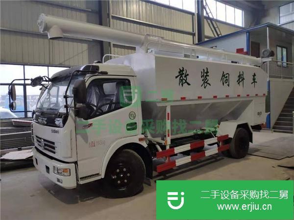 湖北出售二手歐馬可散裝飼料運輸車