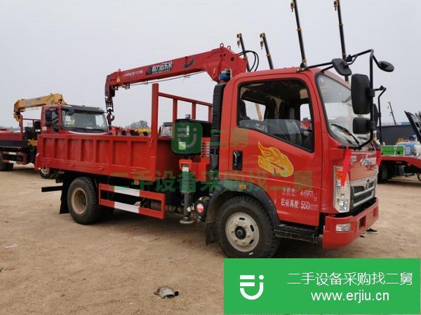 湖南出售二手豪曼3噸隨車吊云內130馬力