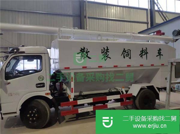湖北出售二手歐馬可散裝飼料運輸車