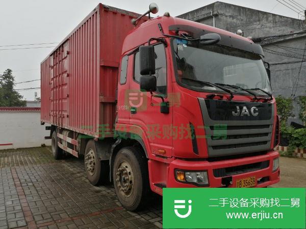 江西出售二手江淮格爾發(fā)K5L前4后4,7.3米箱式貨車