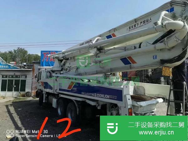遼寧出售二手12年47米中聯五十鈴底盤泵車