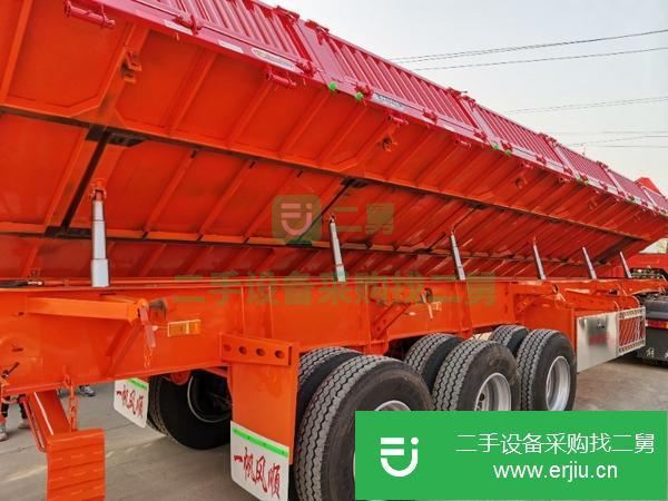 山東出售二手側翻自卸半掛車