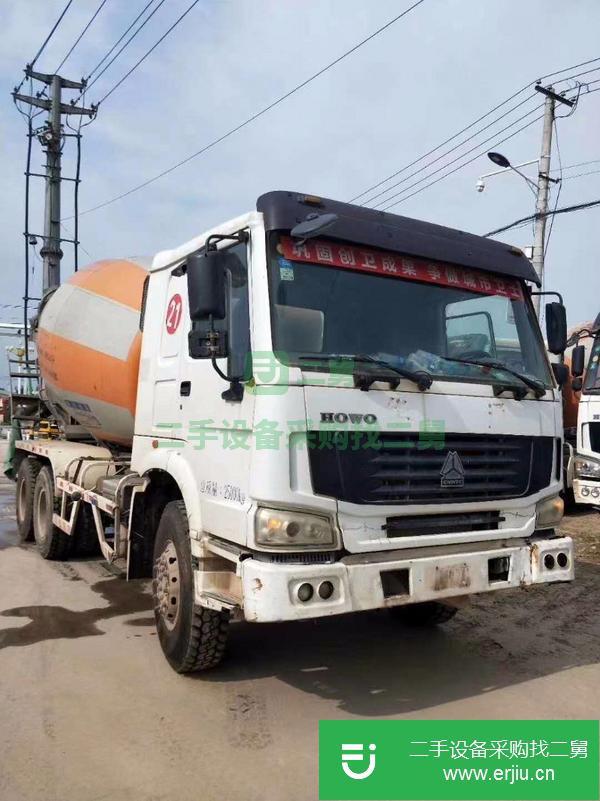 云南出售二手豪沃國三12方攪拌罐車