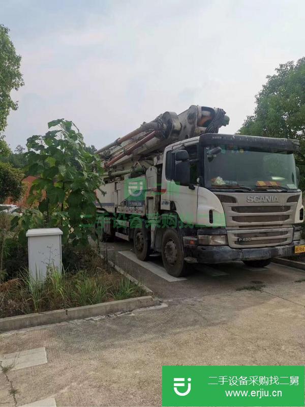 湖南出售二手斯堪尼亞叉腿56米泵車6節(jié)臂大排量雙油泵包過戶