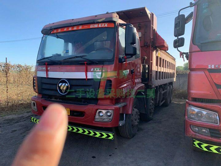 出售17年3月國四電噴輕皮曼6全手續336馬力濰柴7.6米自卸車