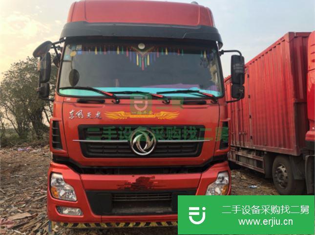 江西出售二手東風(fēng)天龍前四后八9.6米高欄載貨車