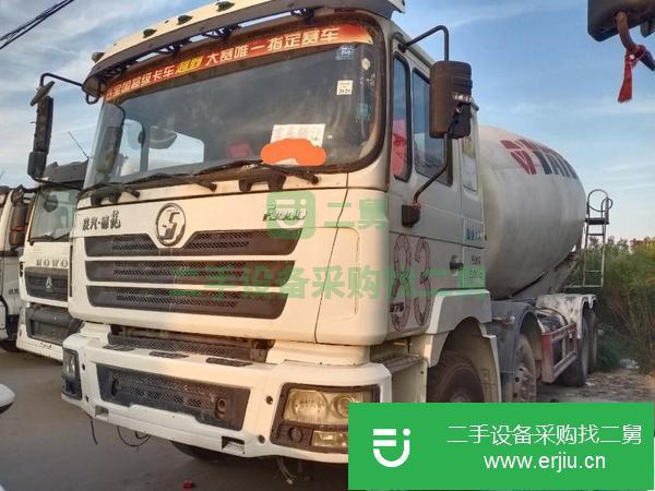 山東出售二手德龍攪拌車前四后八國五大18方375馬力