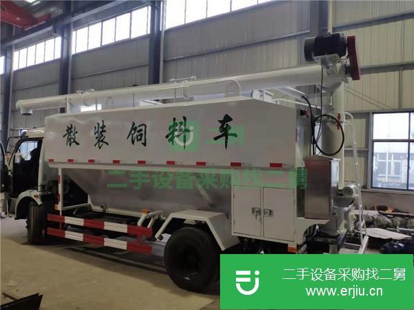 湖北出售二手歐馬可散裝飼料運輸車