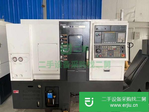 江蘇出售二手韓國(guó)現(xiàn)代威亞E200c數(shù)控斜身車床發(fā)那科TD系統(tǒng)