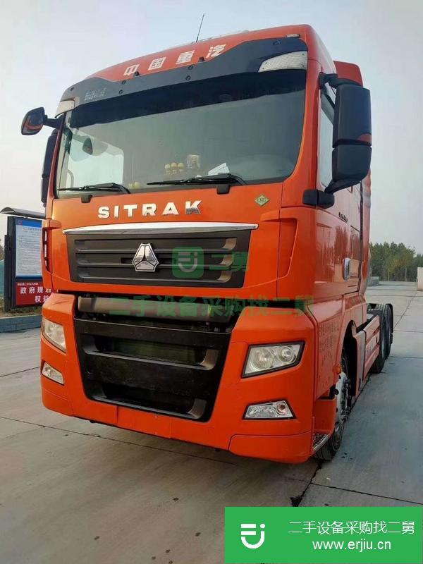 甘肅出售二手汕德卡德國曼發動機430馬力國五牽引車