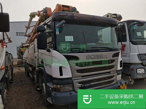 河北出售二手斯堪尼亞56米混凝土泵車