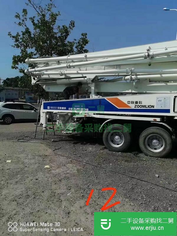 遼寧出售二手12年47米中聯五十鈴底盤泵車