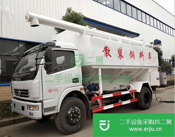 湖北出售二手歐馬可散裝飼料運輸車