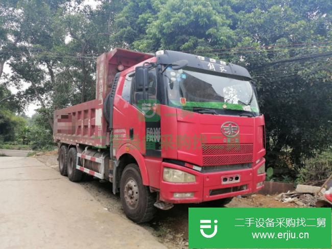 廣西出售二手一汽解放后八輪自卸車