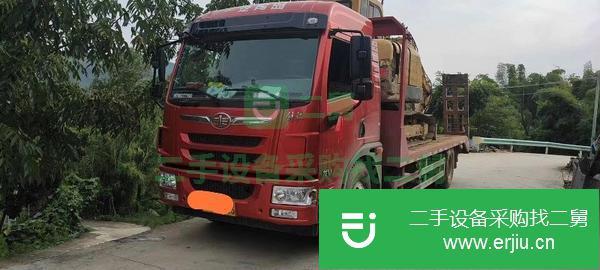 山西出售二手解放180馬力挖機平板運輸車