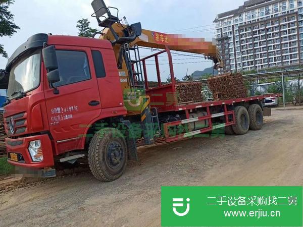 陜西出售二手徐工12噸后八輪隨車吊