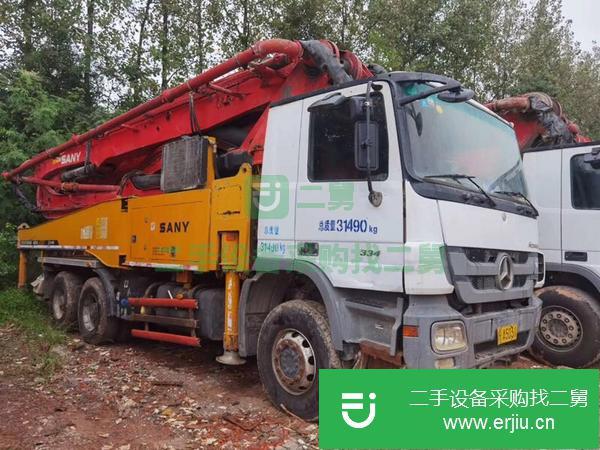 湖南出售二手三一48米三橋叉腿6節臂泵車手續齊全包過戶