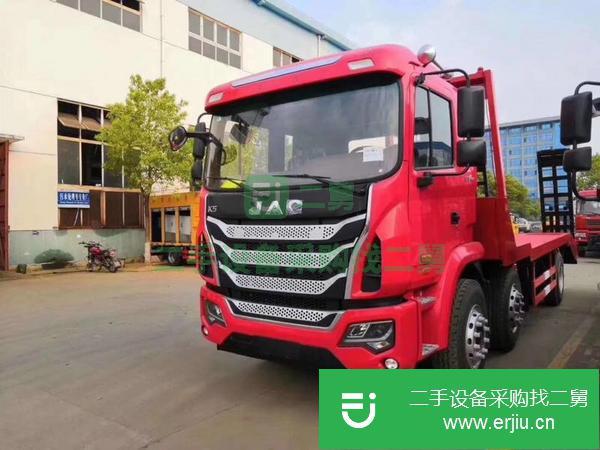 吉林出售二手江淮小三軸挖機平板運輸車