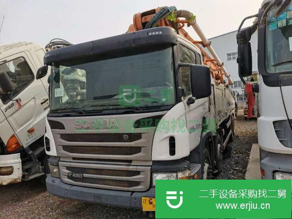遼寧出售二手中聯56米叉腿四橋六節臂泵車手續齊全隨時過戶提檔