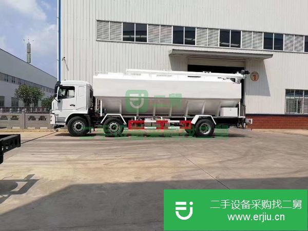 四川出售二手陜汽軒德小三軸散裝飼料運輸車
