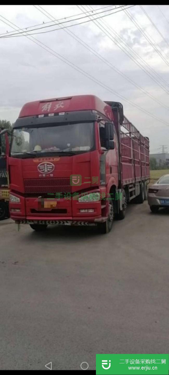 安徽出售二手一汽解放前四后八高欄貨車