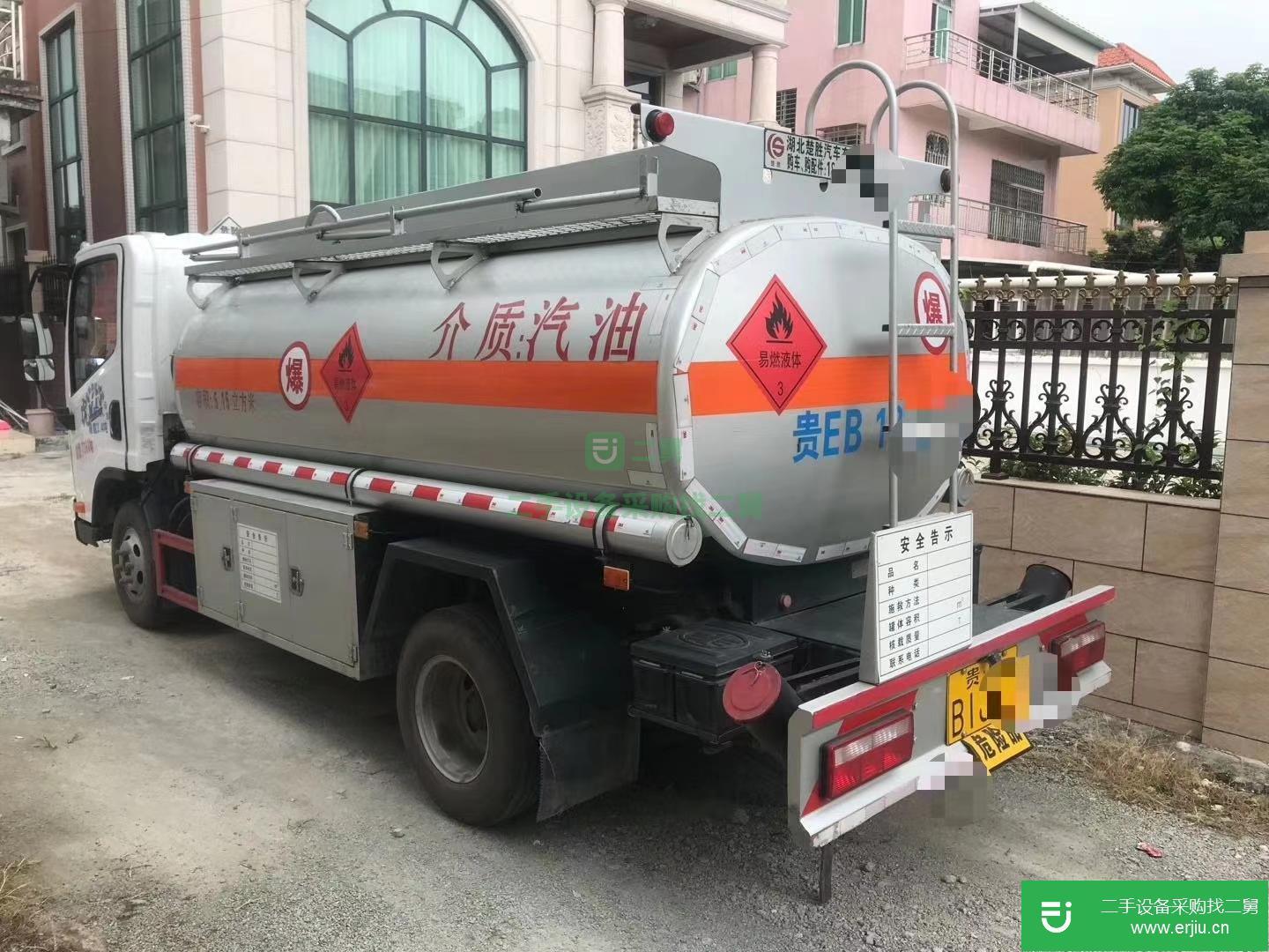 湖北出售二手5噸解放油罐車