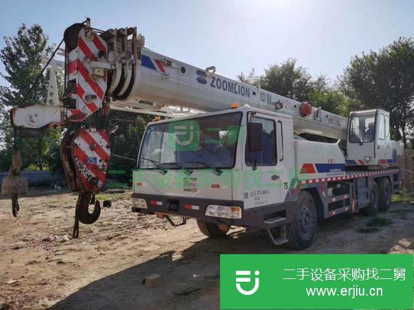 山東出售二手13年中聯藍色關愛25vf汽車吊