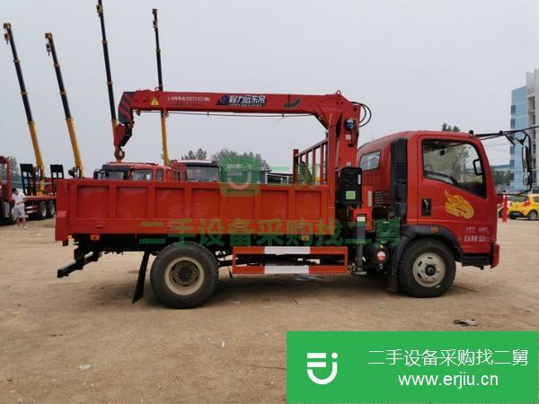 湖南出售二手豪曼3噸隨車吊云內130馬力