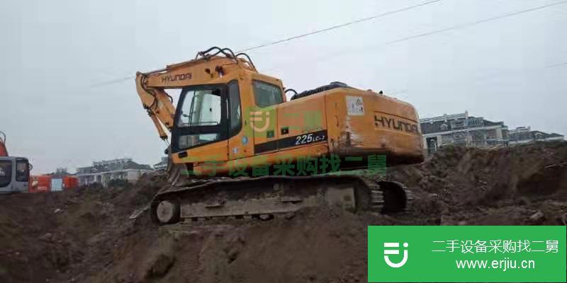 浙江出售二手現代R225-7挖掘機