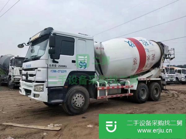 河北出售二手15年國四排放豪沃攪拌車大12方