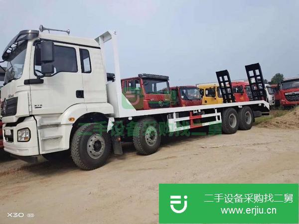 河南出售二手陜汽德龍前四后八平板運輸車