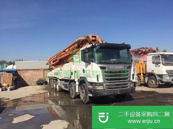 北京出售二手中聯63米泵車工作30萬方