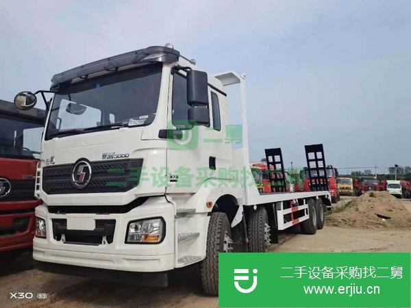 河南出售二手陜汽德龍前四后八平板運輸車