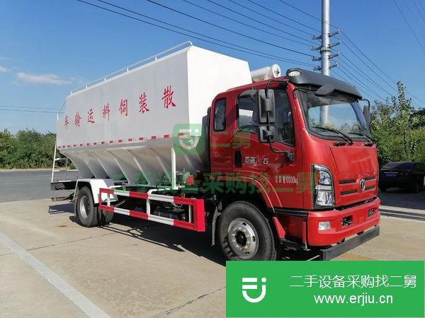 湖北出售二手單橋散裝飼料運輸車