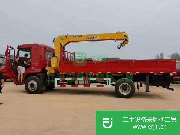 湖北出售二手陜汽單橋隨車吊玉柴180馬力8檔變速箱